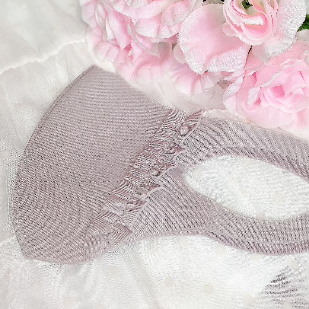 フリルマスク/DAISO/マスクを使ったクチコミ（2枚目）