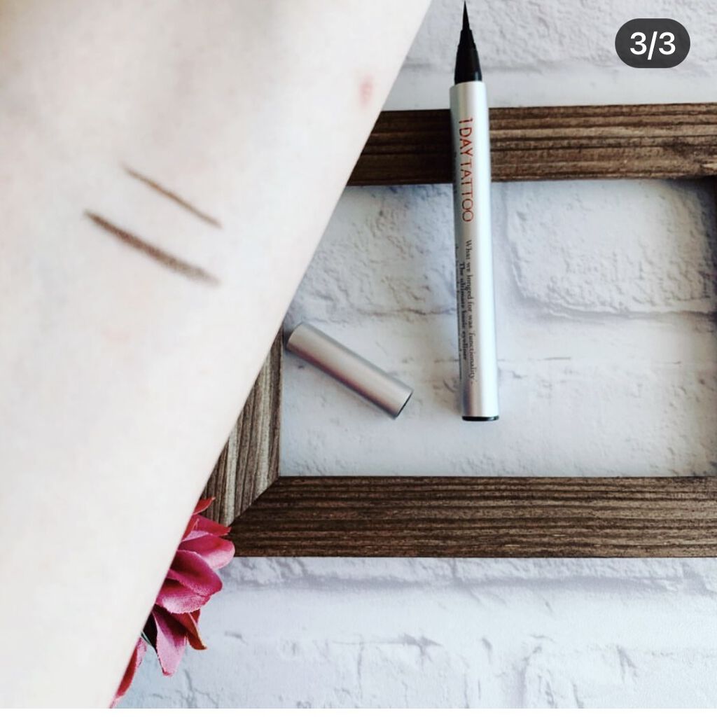 1DAY TATTOO プロキャスト ザ・アイライナー/K-パレット/リキッドアイライナーを使ったクチコミ（3枚目）