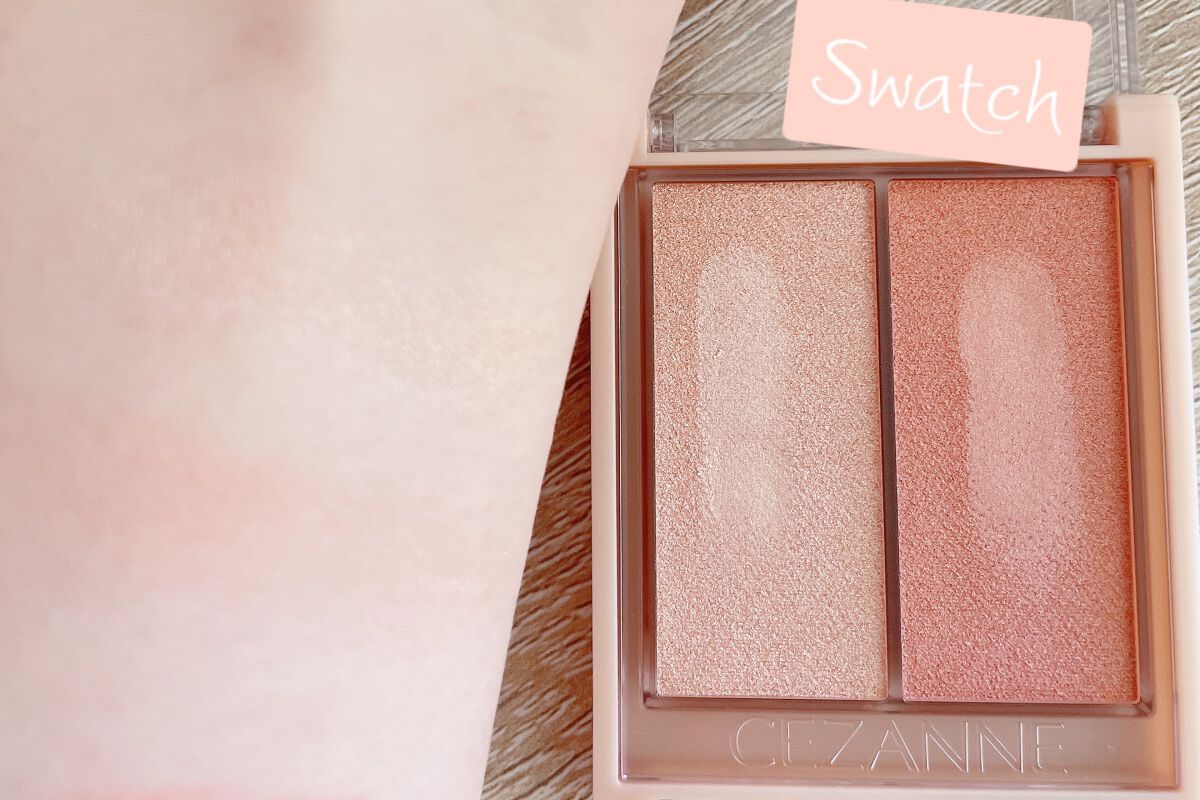 フェイスグロウカラー/CEZANNE/クリームハイライトを使ったクチコミ（2枚目）