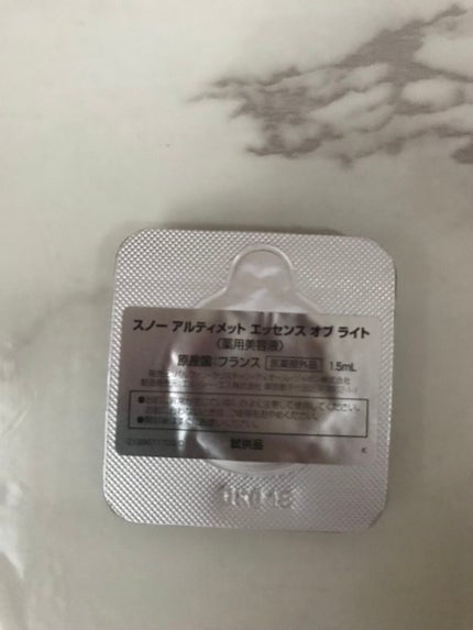 【旧】スノー アルティメット エッセンス オブ ライト/Dior/美容液を使ったクチコミ(2枚目)