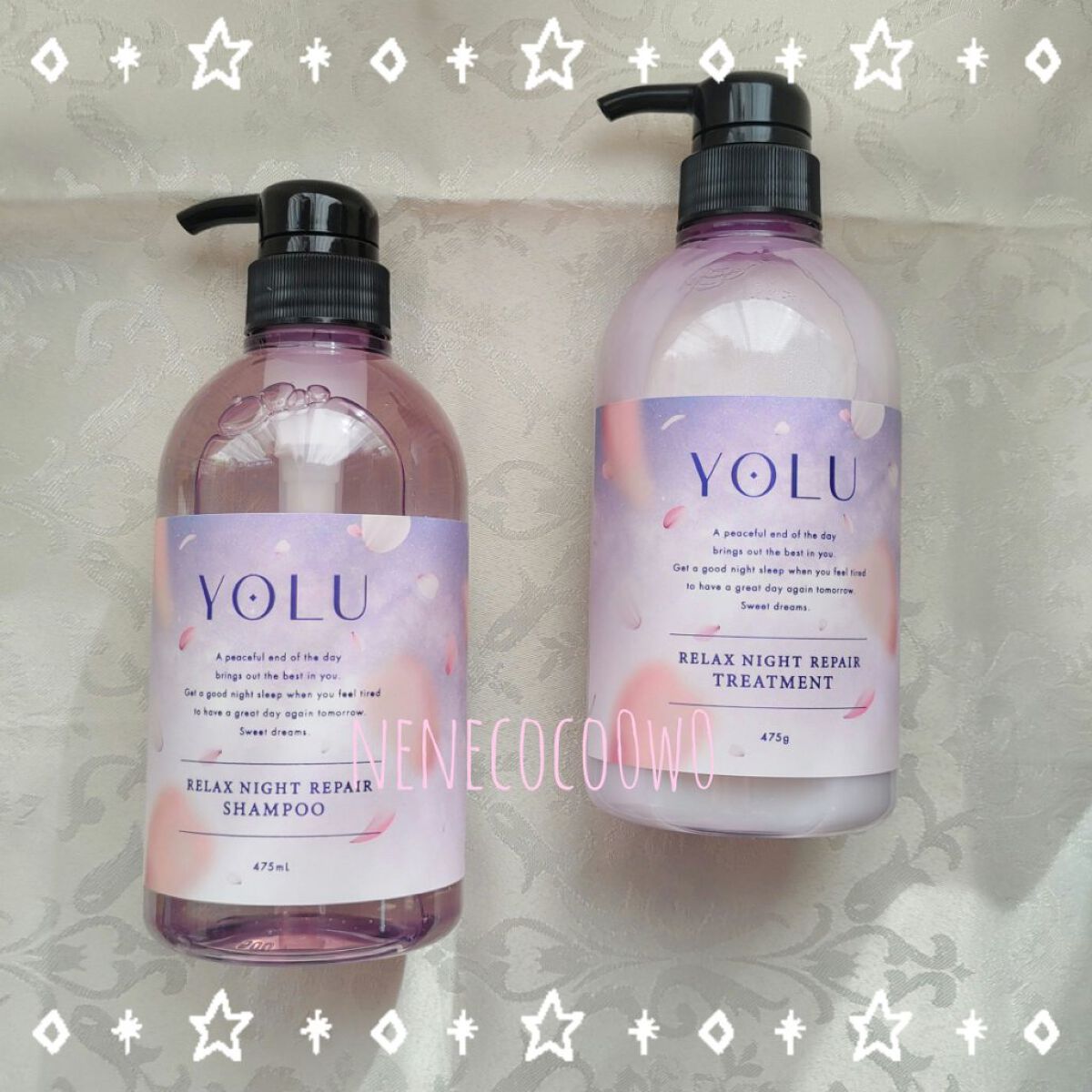 サクラ リラックスナイトリペアシャンプー／トリートメント シャンプー/YOLU/市販シャンプーを使ったクチコミ（2枚目）