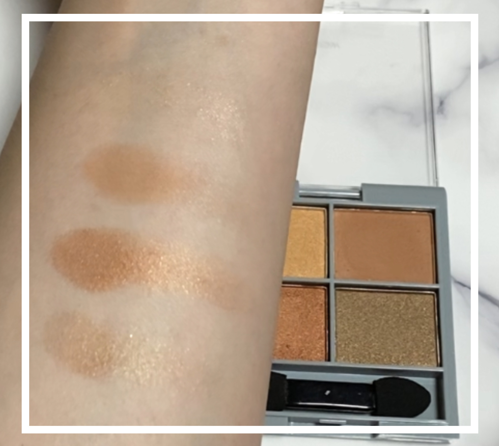 &. アイシャドウパレット/DAISO/アイシャドウパレットを使ったクチコミ（2枚目）