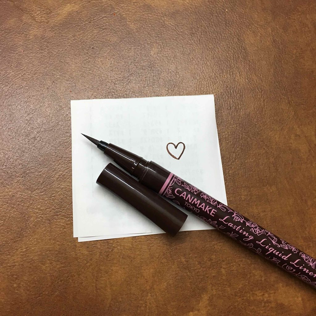 ラスティングリキッドライナー/キャンメイク/リキッドアイライナーを使ったクチコミ(1枚目)