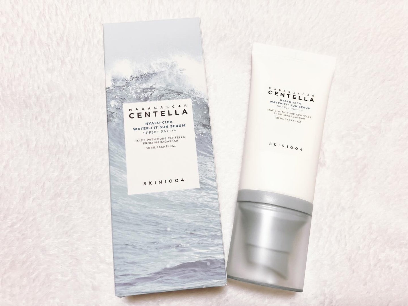 ヒアルーシカ ウォーターフィット サンセラム/SKIN1004/日焼け止めローションを使ったクチコミ(1枚目)