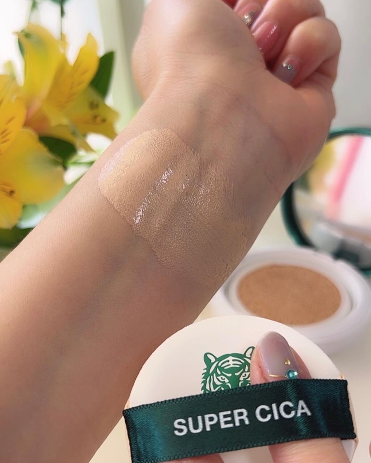 スーパーシカクッション/MEDICUBE/クッションファンデーションを使ったクチコミ(2枚目)