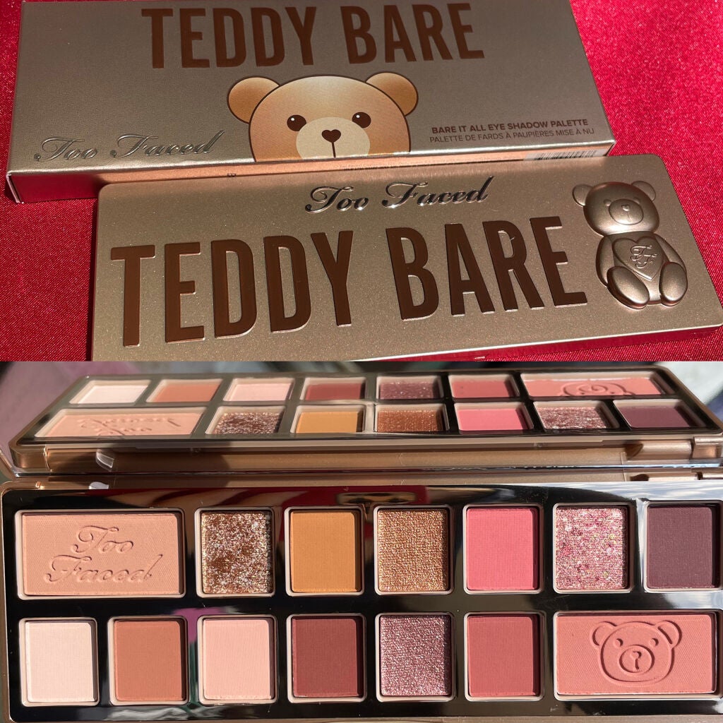 テディ ベア アイシャドウ パレット/Too Faced/アイシャドウパレットを使ったクチコミ(2枚目)