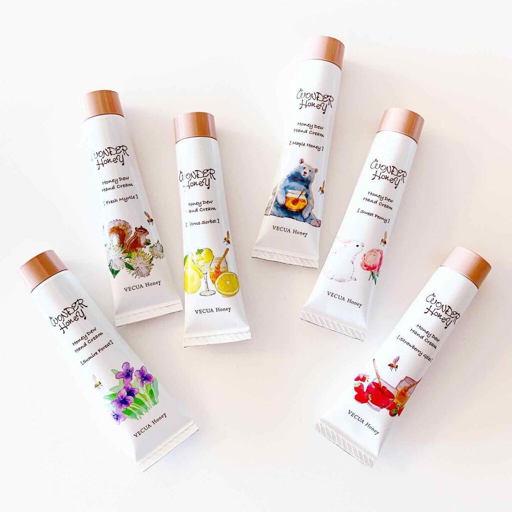 ワンダーハニー はちみつの森のハンドクリームギフト/VECUA Honey/トライアルキットを使ったクチコミ(4枚目)