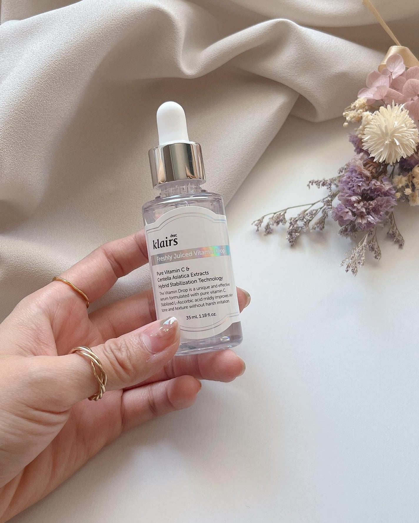 フレッシュリージュースドビタミンドロップ(35ml)/Klairs/美容液を使ったクチコミ(4枚目)