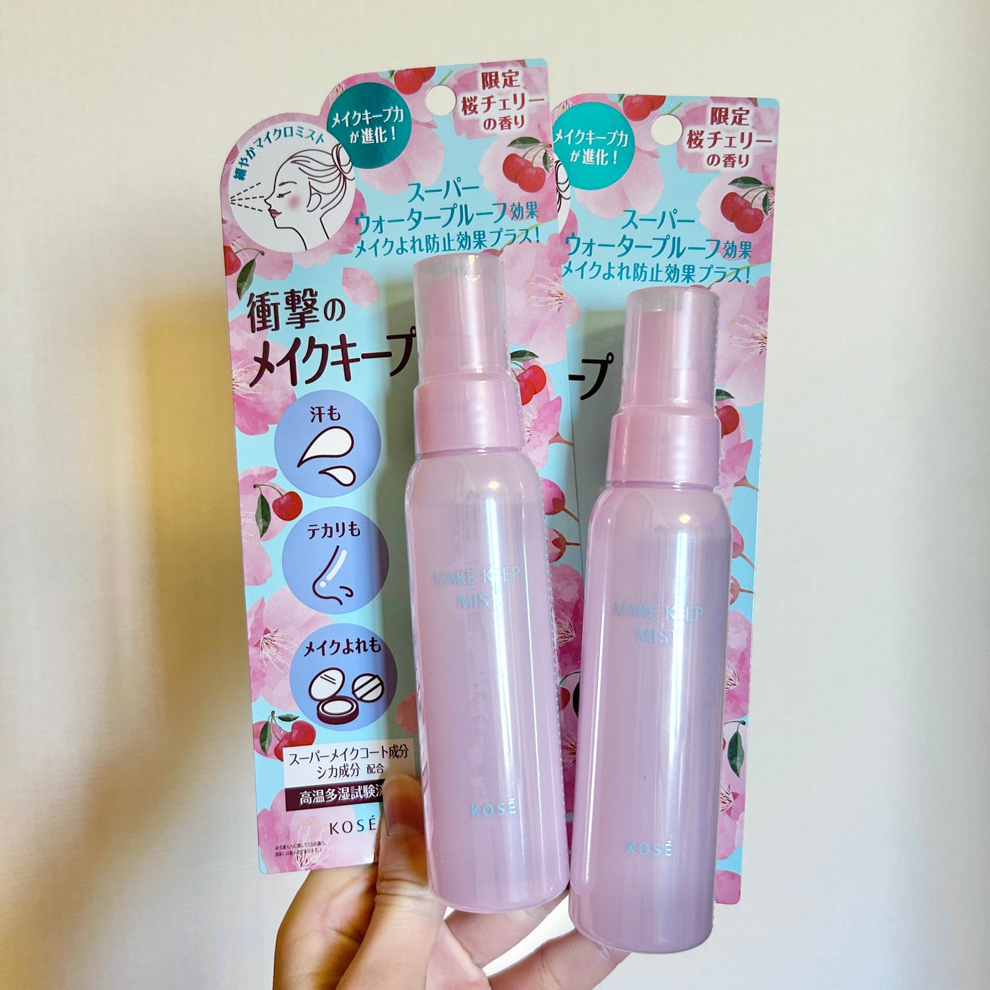 メイク キープ ミスト EX + 桜チェリー/コーセーコスメニエンス/ミスト状化粧水を使ったクチコミ(3枚目)