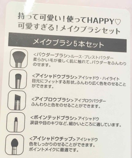 メイクブラシセット/3COINS/メイクブラシを使ったクチコミ(2枚目)