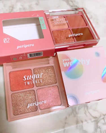 🎄こゆのクリスマスコスメ2弾〜peripera
●Sugar Twinkle Glitter Pallet クリスマス限定
●INK POCKET SHADOW 02

クリオで頼んでいたものが届きまし