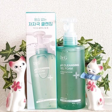 Dr.G[ドクタージー]
弱酸性
クレンジングジェルフォーム 200ml 
　〜PH CLEANSING GEL FOAM〜
使ってみました😊💖

テクスチャーは
とろっとしたジェルタイプで
少量の水で