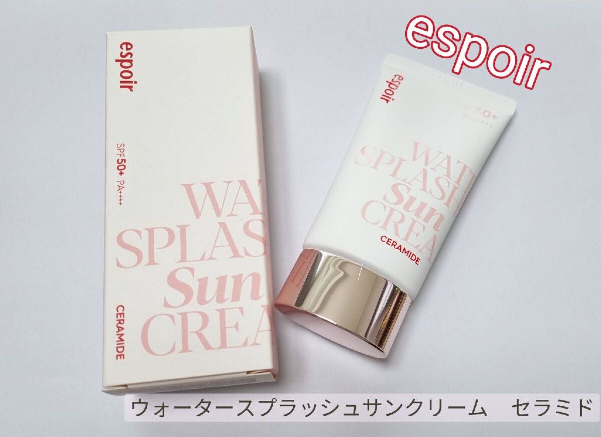 ウォータースプラッシュサンクリーム セラミド/espoir/日焼け止めクリームを使ったクチコミ(1枚目)