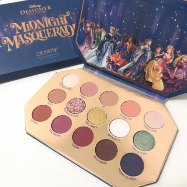 ミッドナイト マスカレード アイシャドウ パレット/ColourPop/アイシャドウパレットを使ったクチコミ（3枚目）