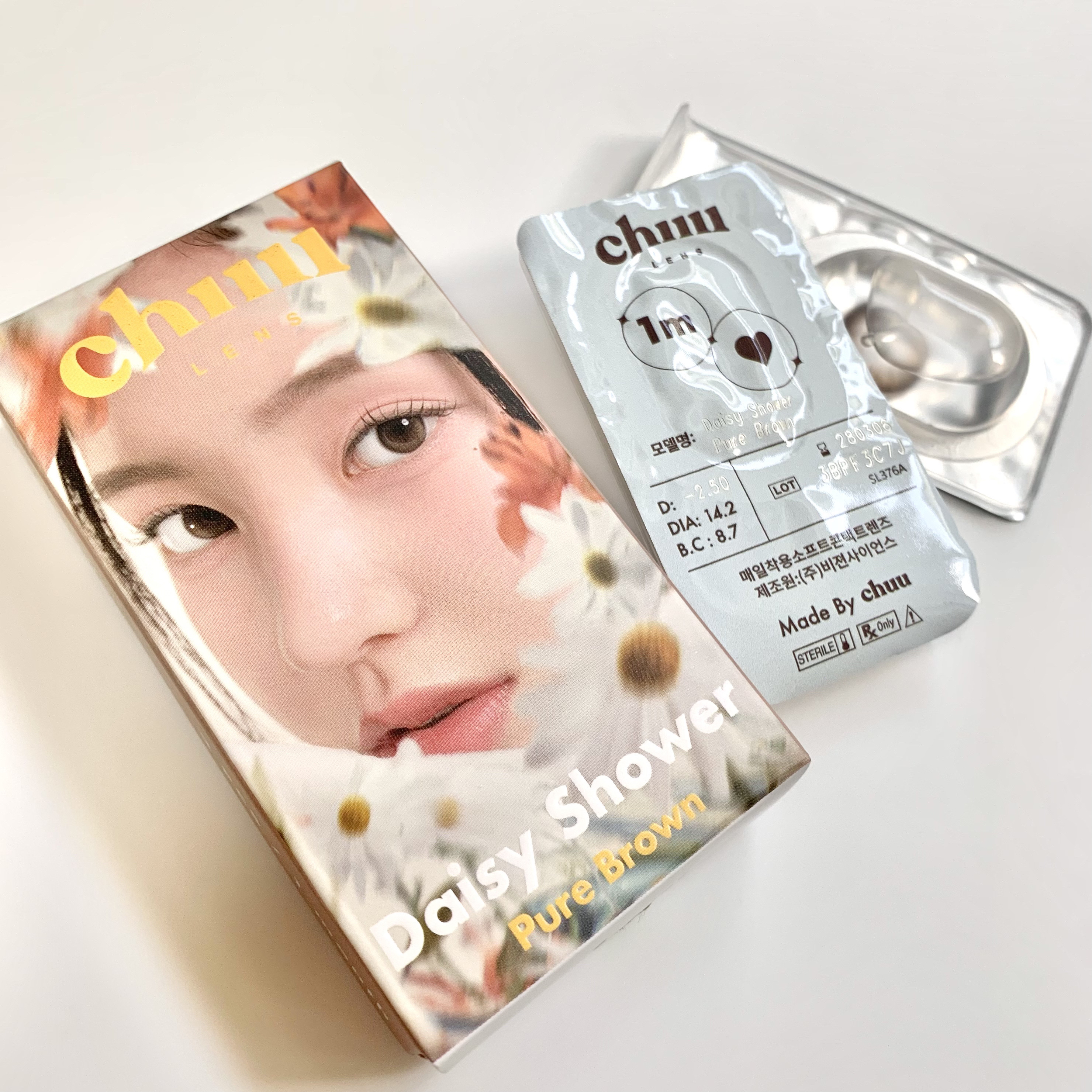 Daisy Shower 1Day/chuu LENS/ワンデー（１DAY）カラコンを使ったクチコミ（2枚目）