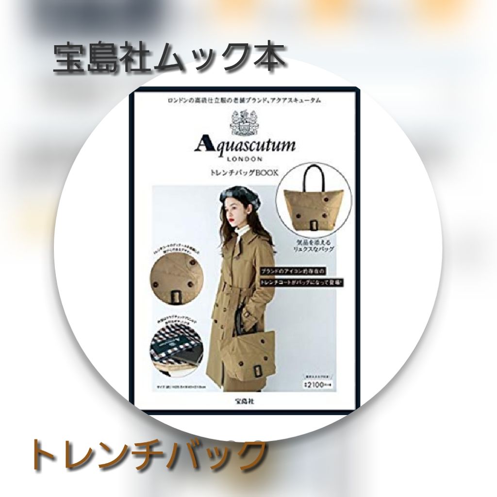Apuasutum LONDON  トレンチバッグBOOK  /宝島社/雑誌を使ったクチコミ（1枚目）