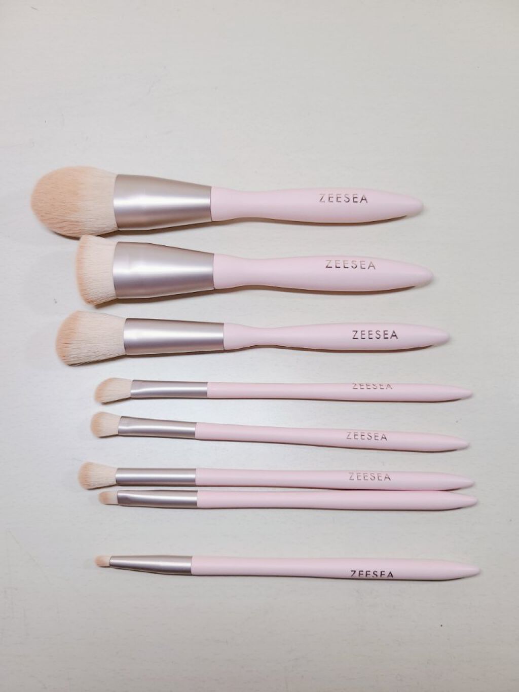 ローズクラウドメイクブラシセット/ZEESEA/メイクブラシを使ったクチコミ（2枚目）