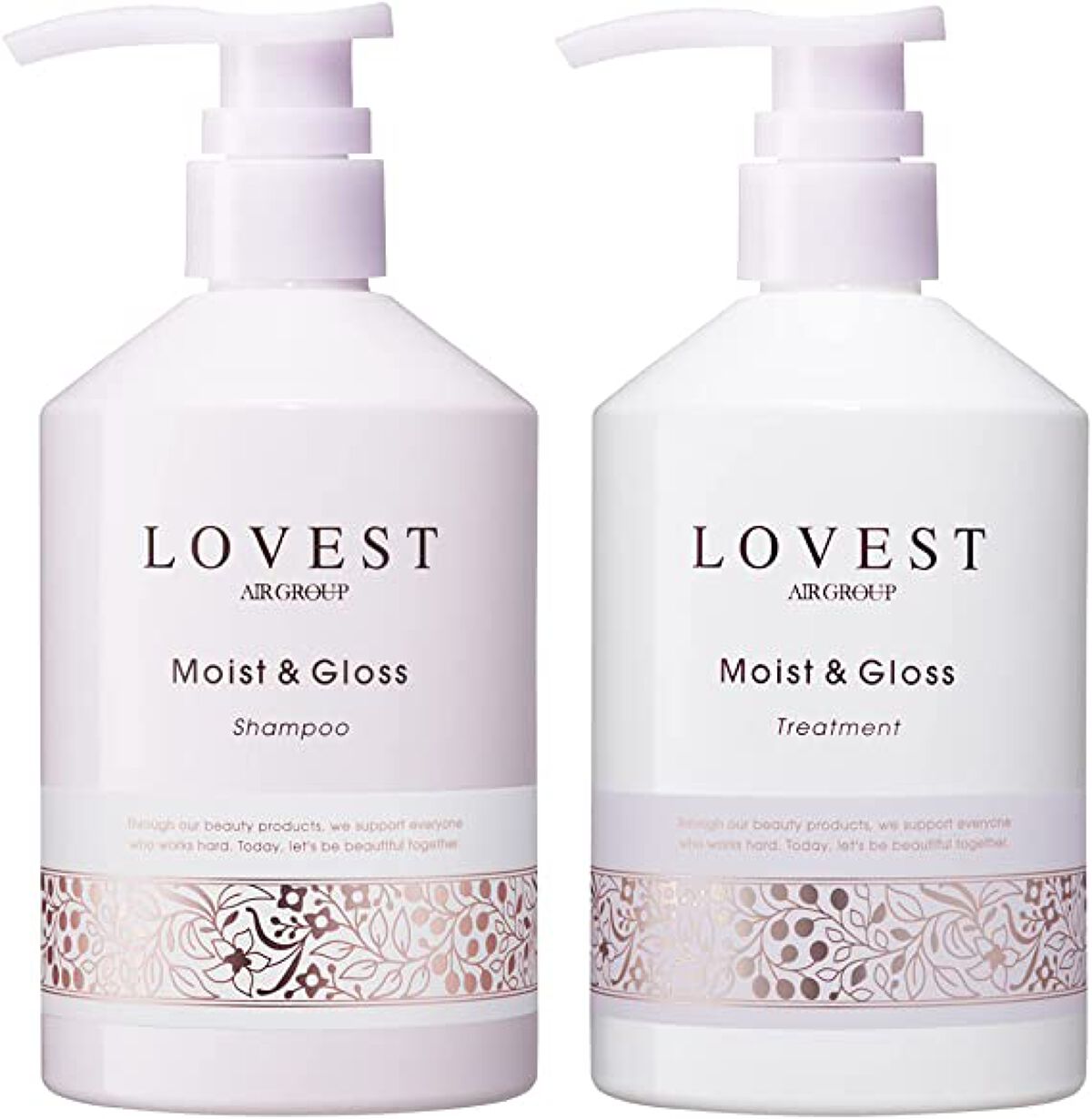 モイストアンドグロス シャンプー/トリートメント LOVEST by air Salon Quality Hair Care