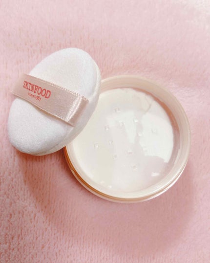 ピーチコットン マルチフィニッシュパウダー/SKINFOOD/ルースパウダーを使ったクチコミ(2枚目)