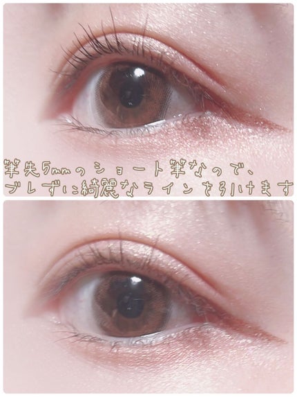 「密着アイライナー」ショート筆リキッド/デジャヴュ/リキッドアイライナーを使ったクチコミ(2枚目)