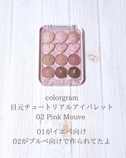 目元チュートリアルアイパレット/Colorgram/アイシャドウパレットを使ったクチコミ(5枚目)