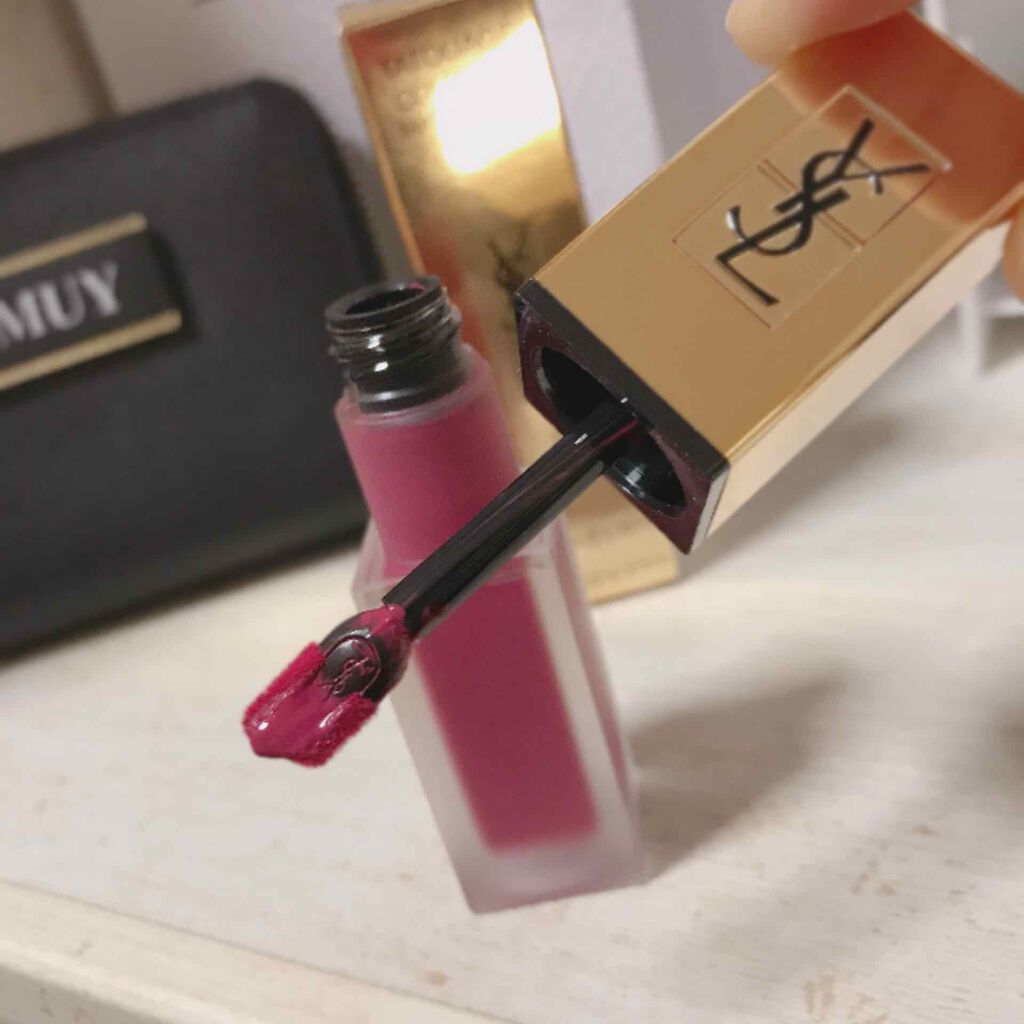 タトワージュ クチュール マット ステイン/YVES SAINT LAURENT BEAUTE/口紅を使ったクチコミ(2枚目)