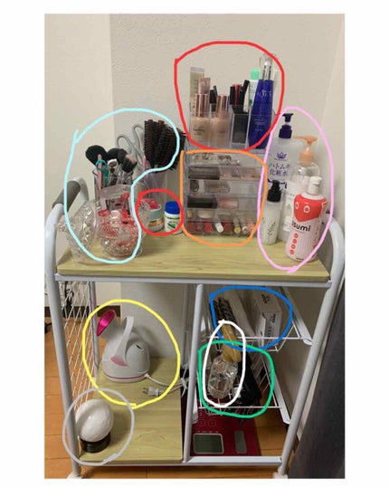 3段式クリアーケース/DAISO/その他化粧小物を使ったクチコミ(2枚目)