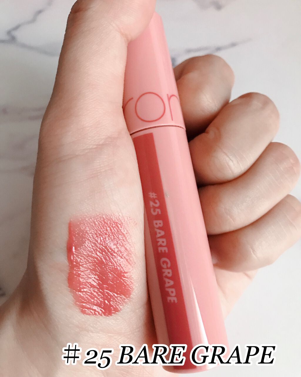 ジューシーラスティングティント/rom&nd/リップティントを使ったクチコミ(3枚目)