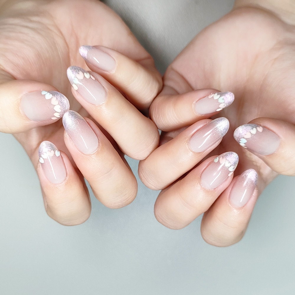 セミキュアジェルネイル（ハンド）/ohora/ネイルシールを使ったクチコミ（2枚目）