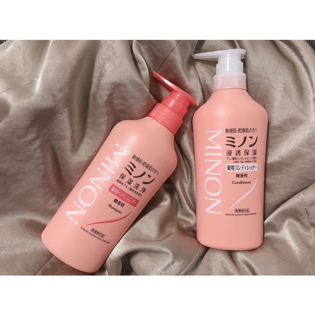 ミノン薬用ヘアシャンプー／薬用コンディショナー/ミノン/市販シャンプーを使ったクチコミ（1枚目）