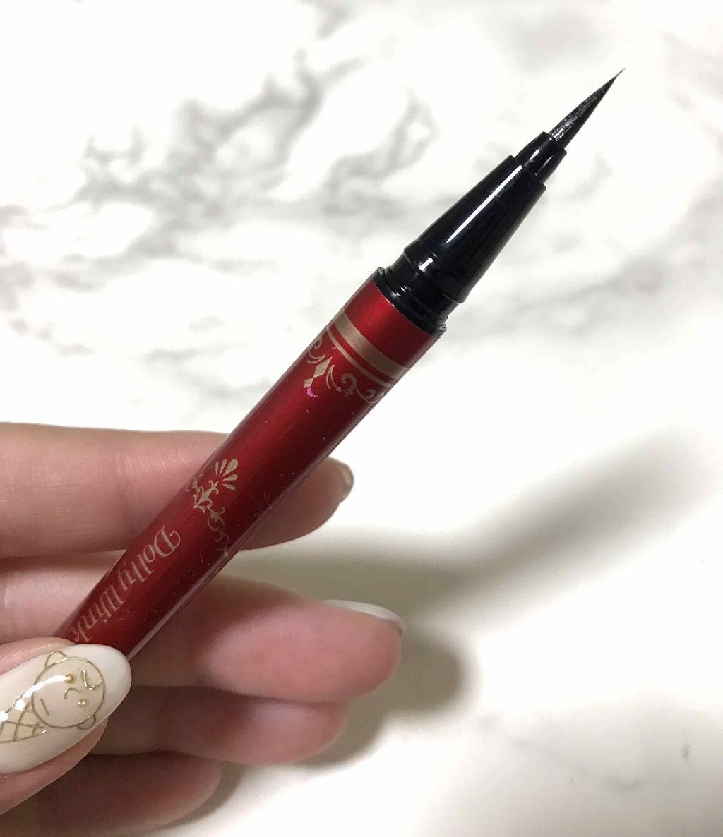 ドーリーウインク リキッドアイライナー ウォータープルーフ スーパーブラック … 試してみた】リキッドアイライナー ウォータープルーフ スーパー