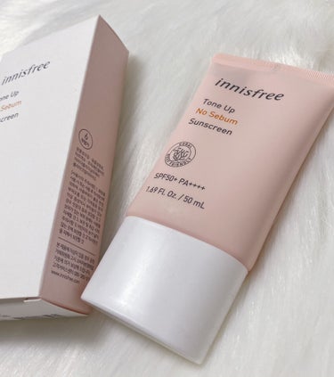 トーンアップ ノーセバム サンスクリーン SPF50+ PA++++/innisfree/日焼け止め・UVケアを使ったクチコミ（1枚目）