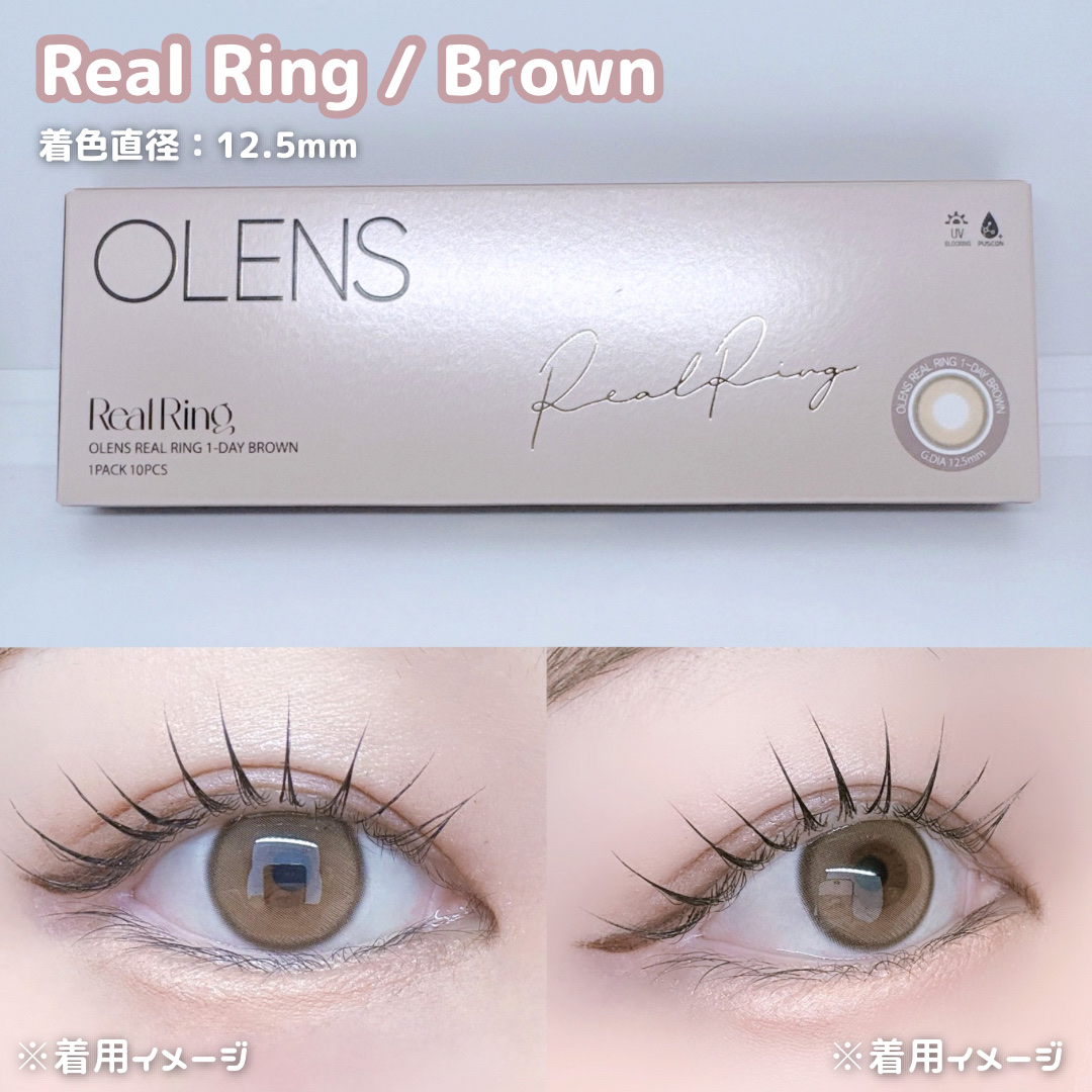 Real Ring 1day/OLENS/ワンデー（１DAY）カラコンを使ったクチコミ（2枚目）
