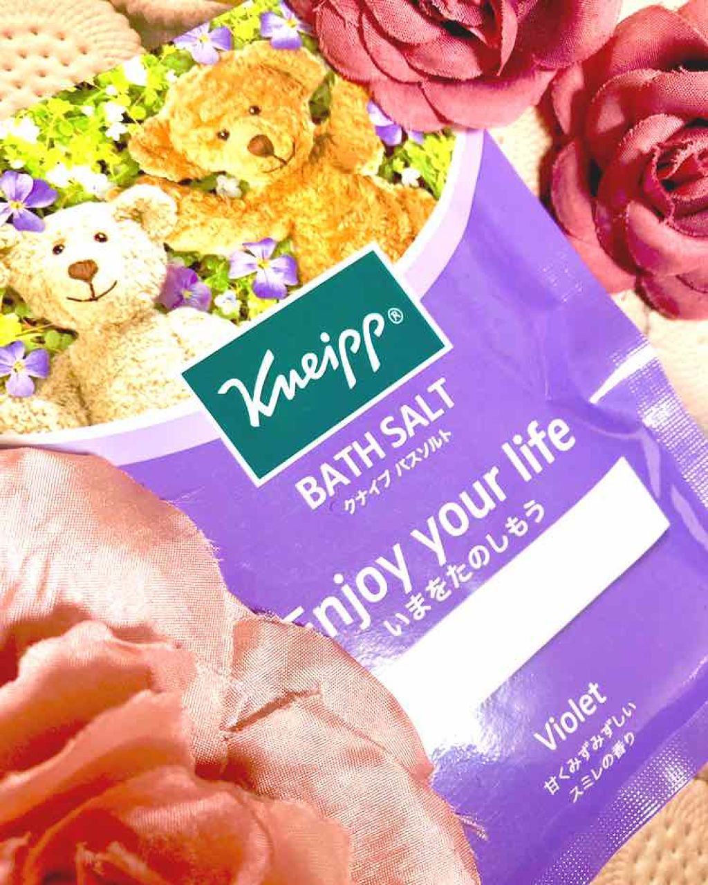 クナイプ バスソルト スミレの香り/クナイプ/無機塩系入浴剤を使ったクチコミ（1枚目）