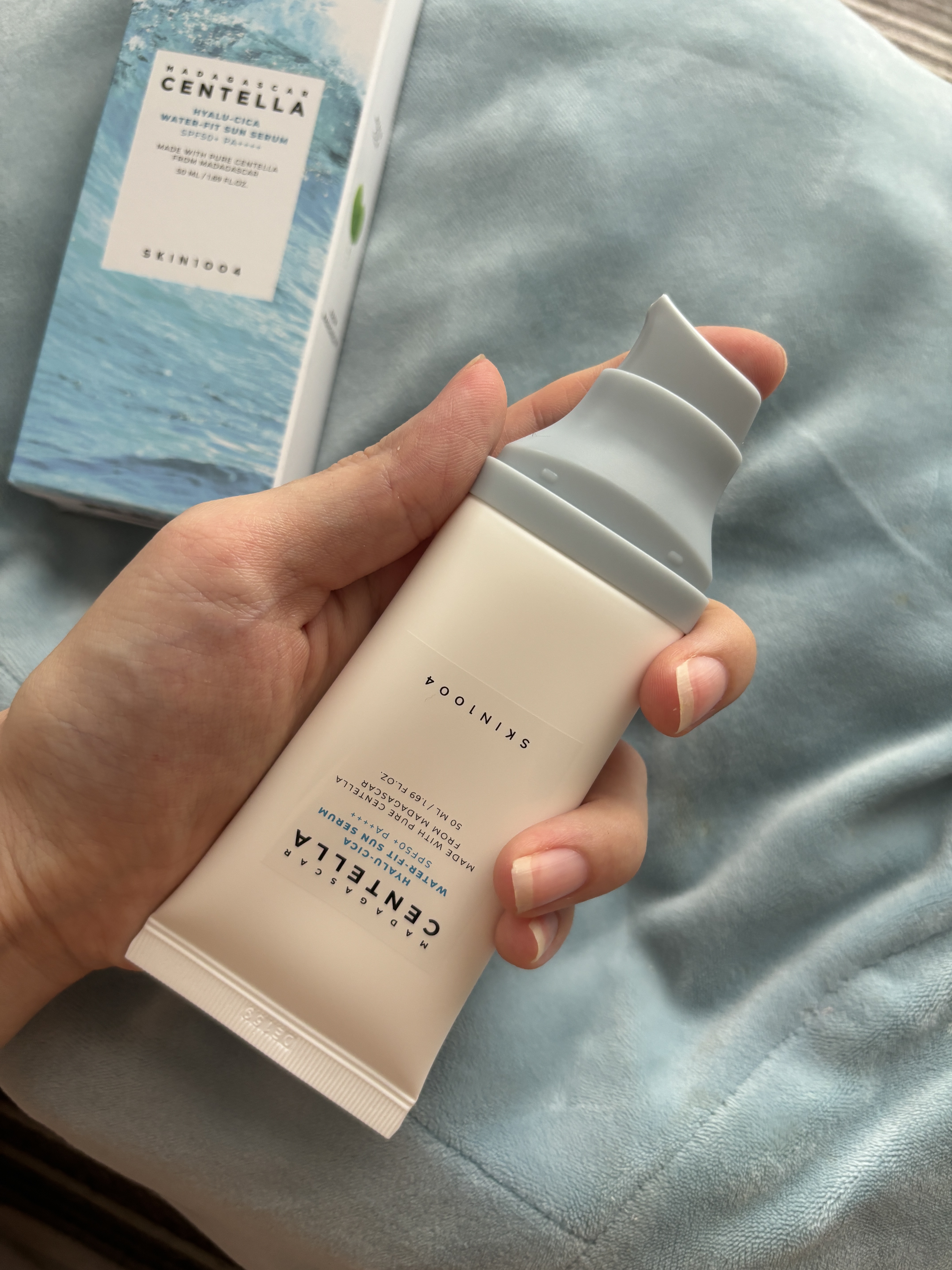 ヒアルーシカ ウォーターフィット サンセラム/SKIN1004/日焼け止めローションを使ったクチコミ（1枚目）