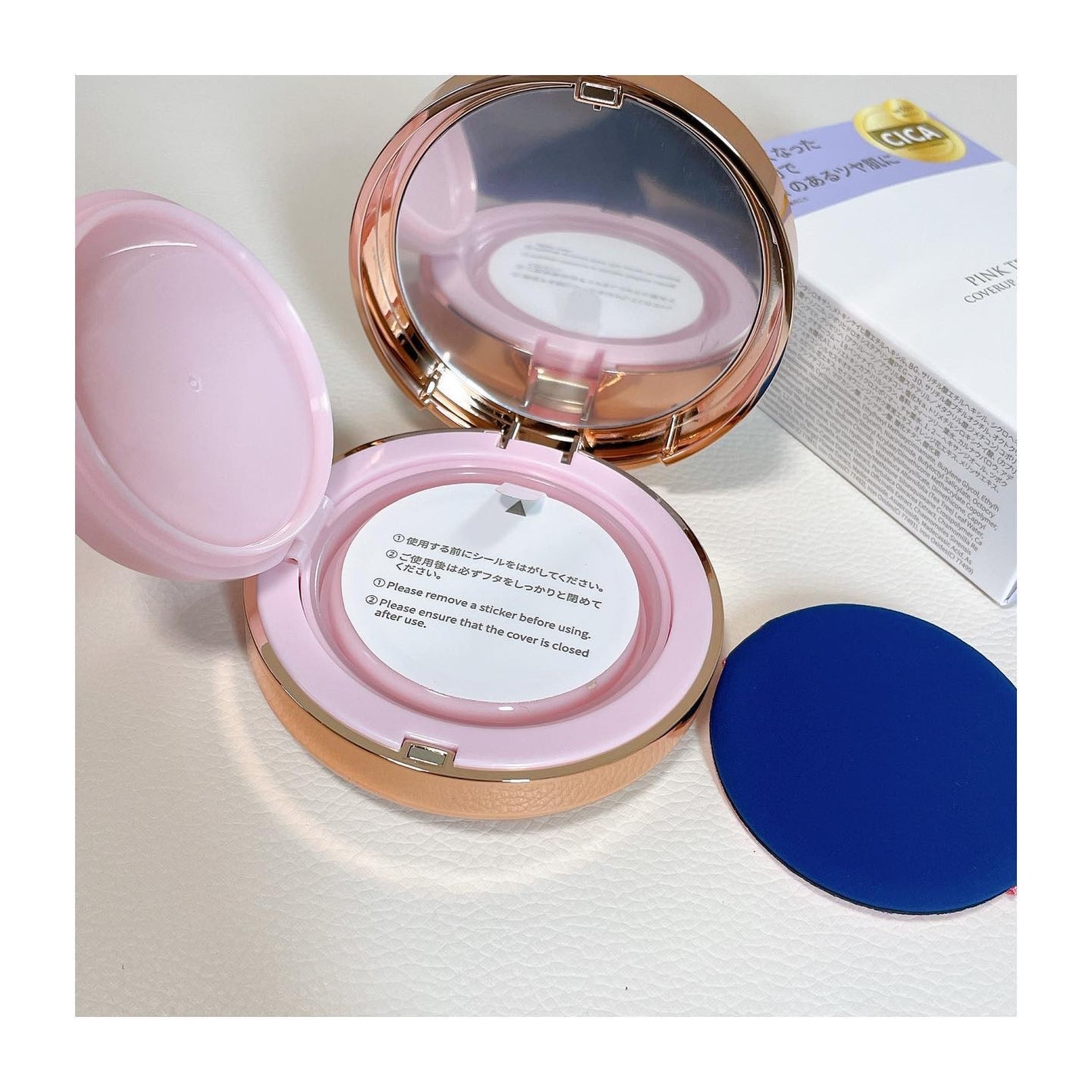 ピンクティーツリーカバークッション/APLIN/クッションファンデーションを使ったクチコミ(4枚目)