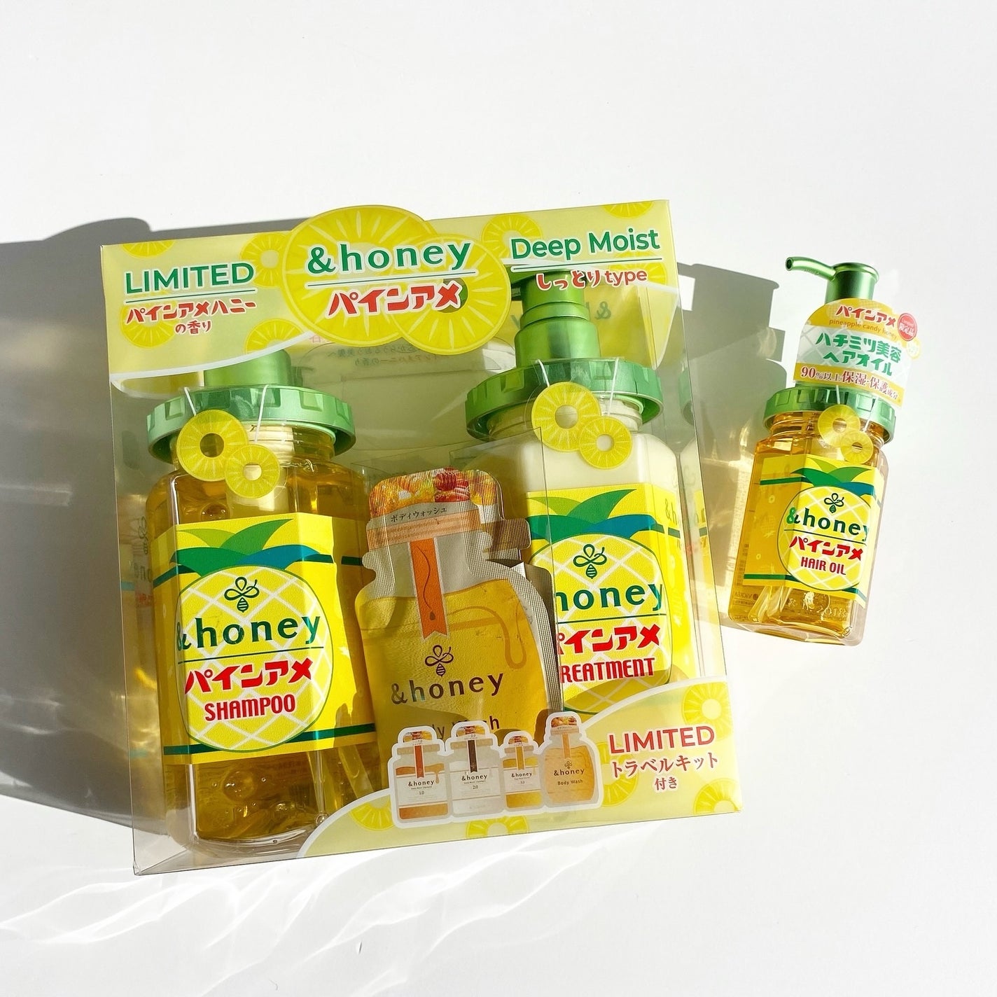 アンドハニー ディープモイスト パインアメ 限定ペアセット/&honey/市販シャンプーを使ったクチコミ(1枚目)