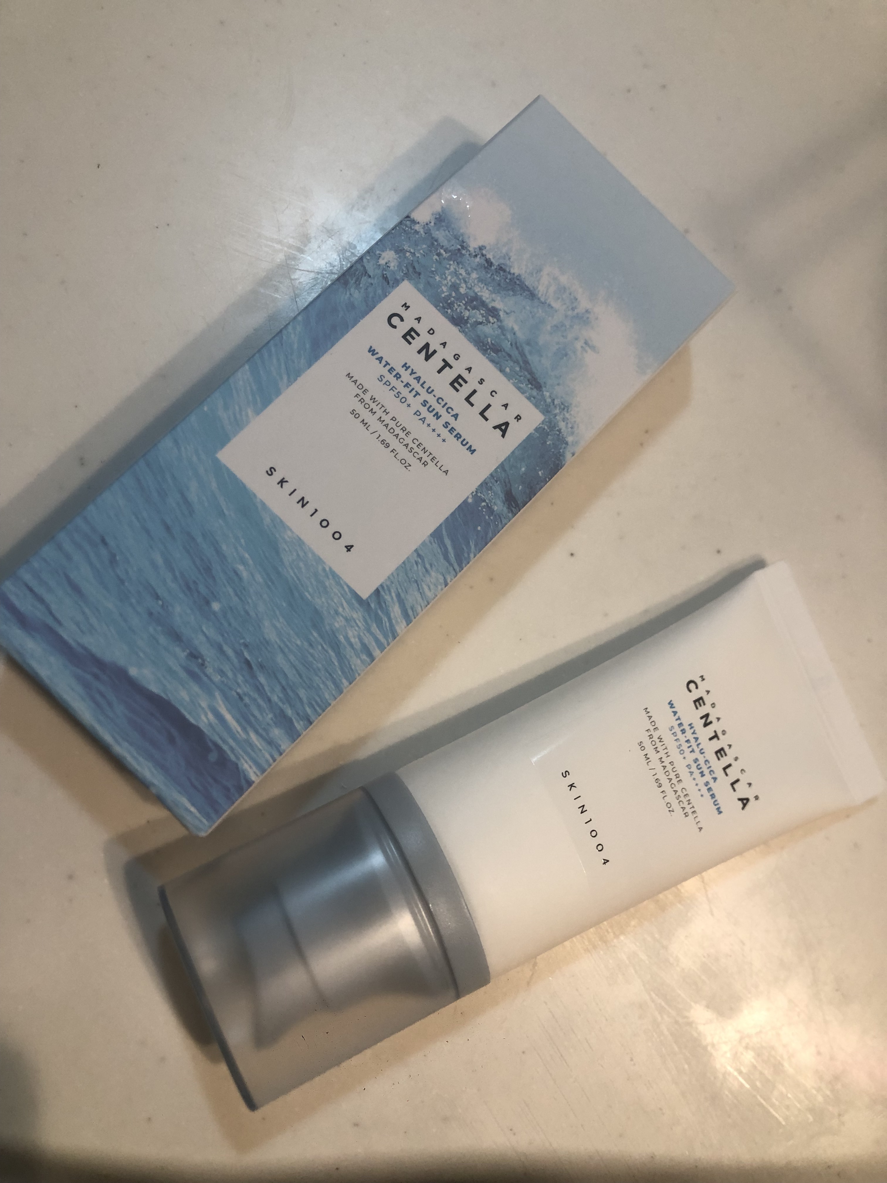 ヒアルーシカ ウォーターフィット サンセラム/SKIN1004/日焼け止めローションを使ったクチコミ（1枚目）