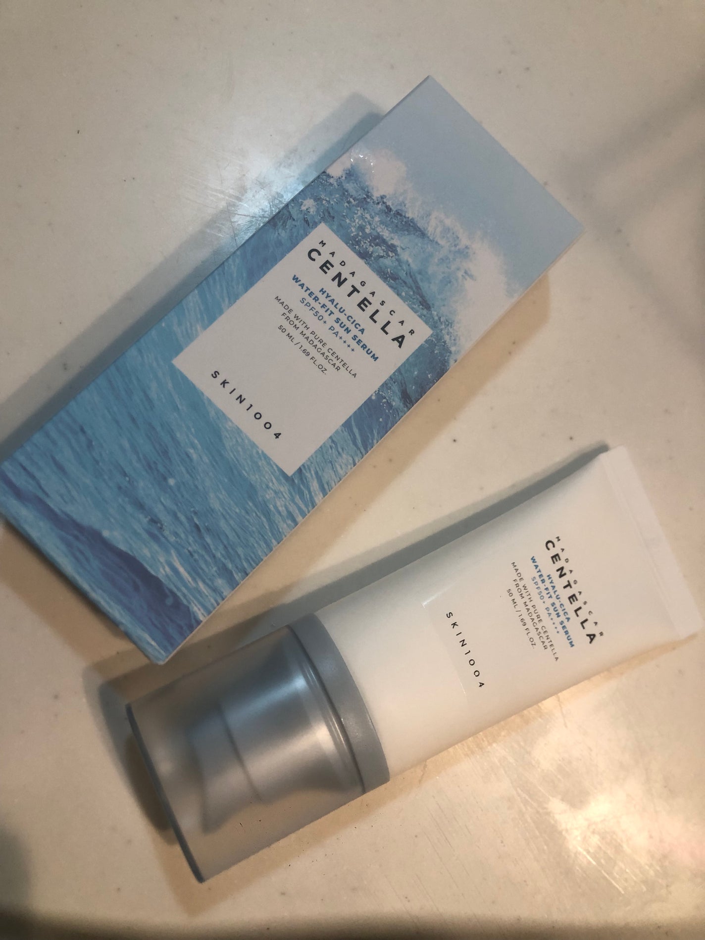 ヒアルーシカ ウォーターフィット サンセラム/SKIN1004/日焼け止めローションを使ったクチコミ(1枚目)