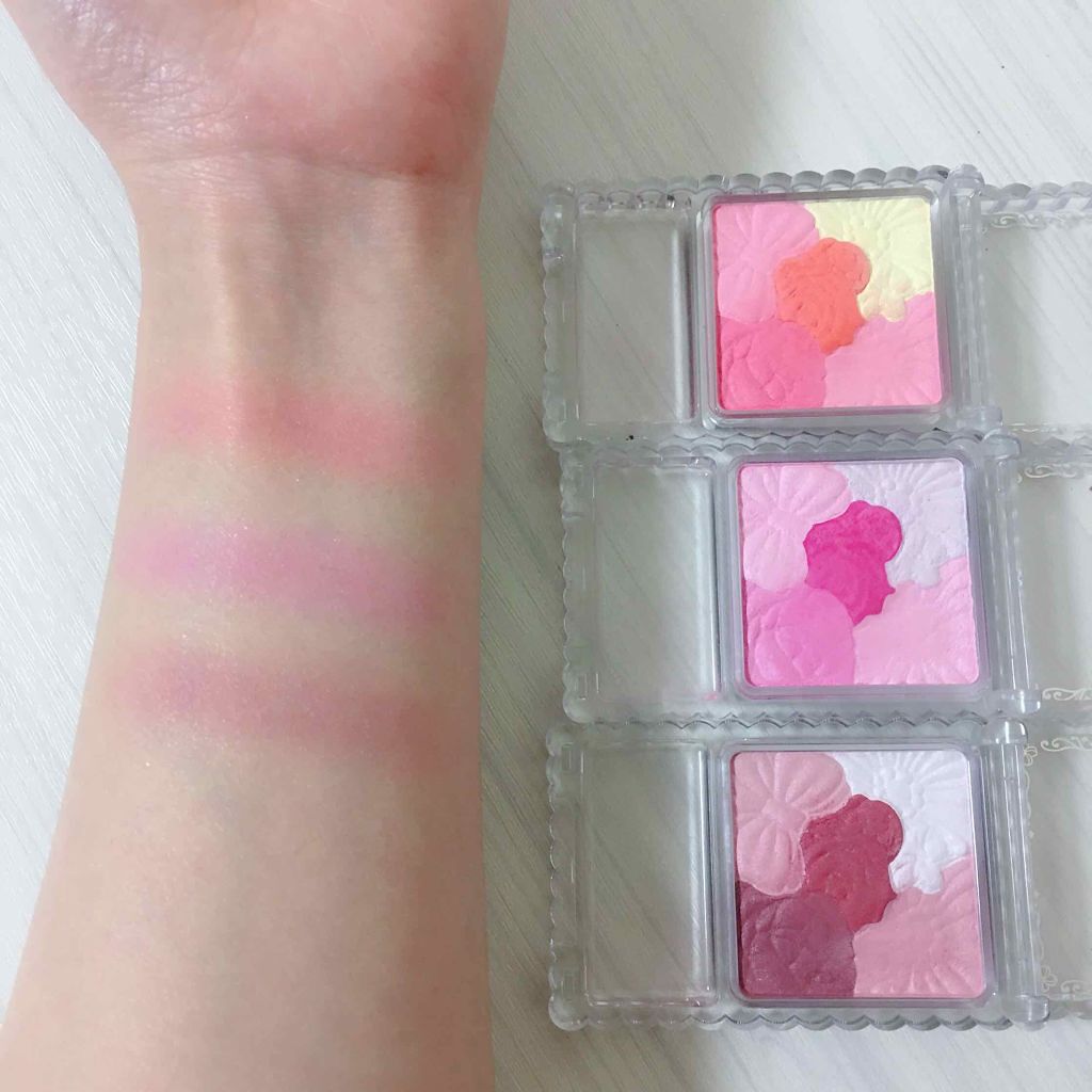 グロウフルールチークス/キャンメイク/パウダーチークを使ったクチコミ(2枚目)