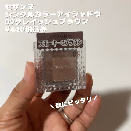 シングルカラーアイシャドウ/CEZANNE/単色アイシャドウを使ったクチコミ(1枚目)