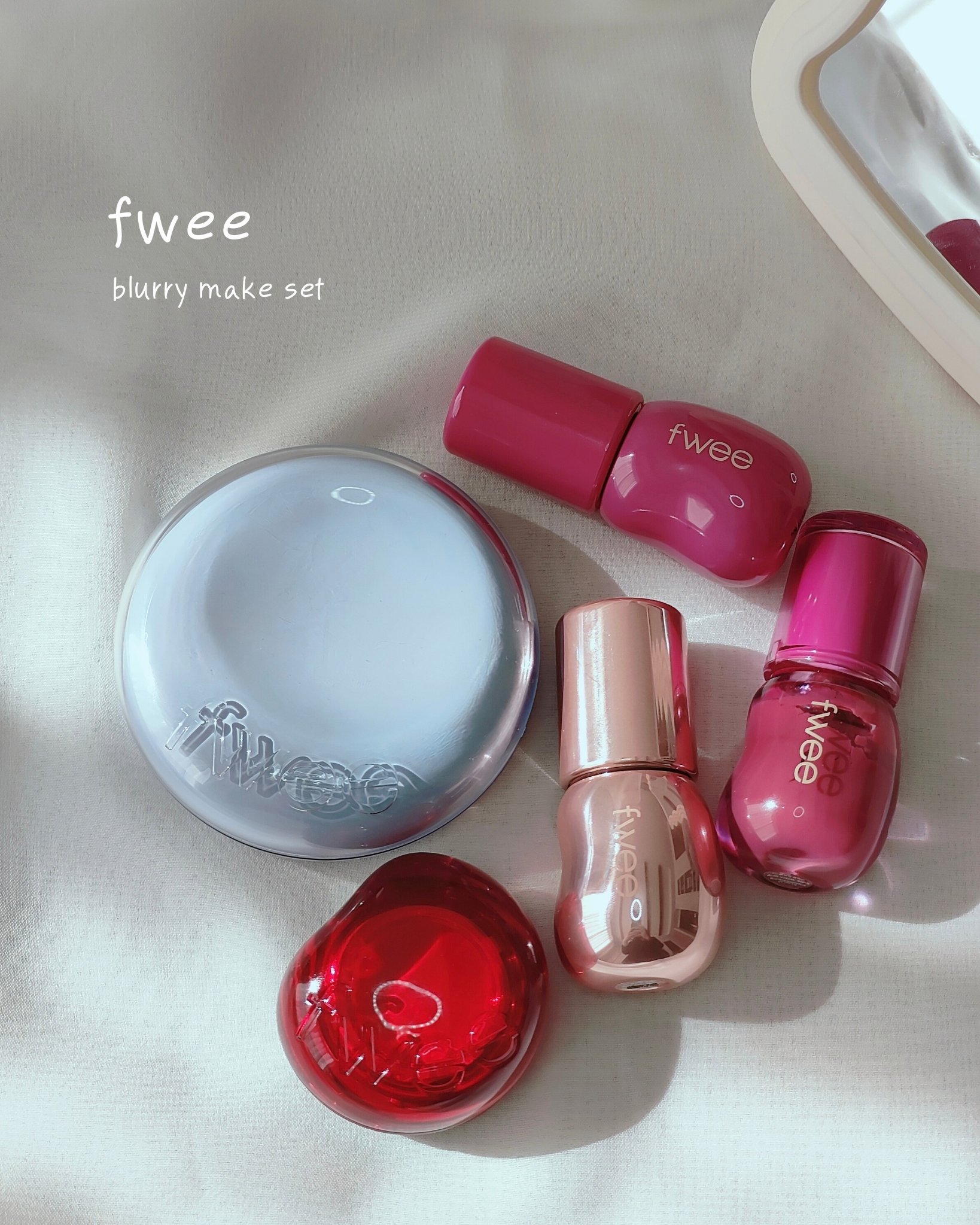 リップアンドチーク ブラーリープリンポット/fwee/口紅を使ったクチコミ（2枚目）