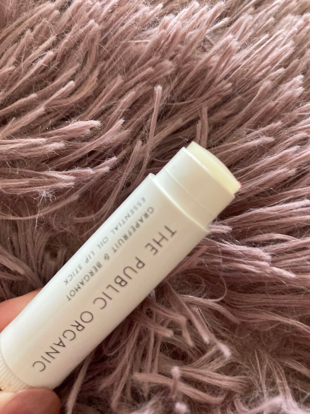 オーガニック認証 精油リップスティック スーパーポジティブ ライズ/THE PUBLIC ORGANIC/リップクリームを使ったクチコミ(1枚目)