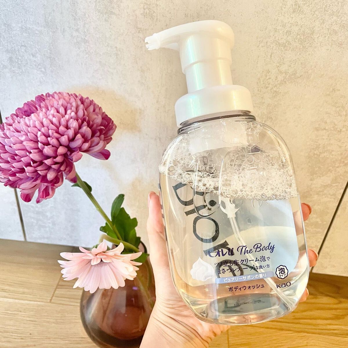 ザ ボディ 泡タイプ ピュアリーサボンの香り/ビオレu/ボディソープを使ったクチコミ（2枚目）