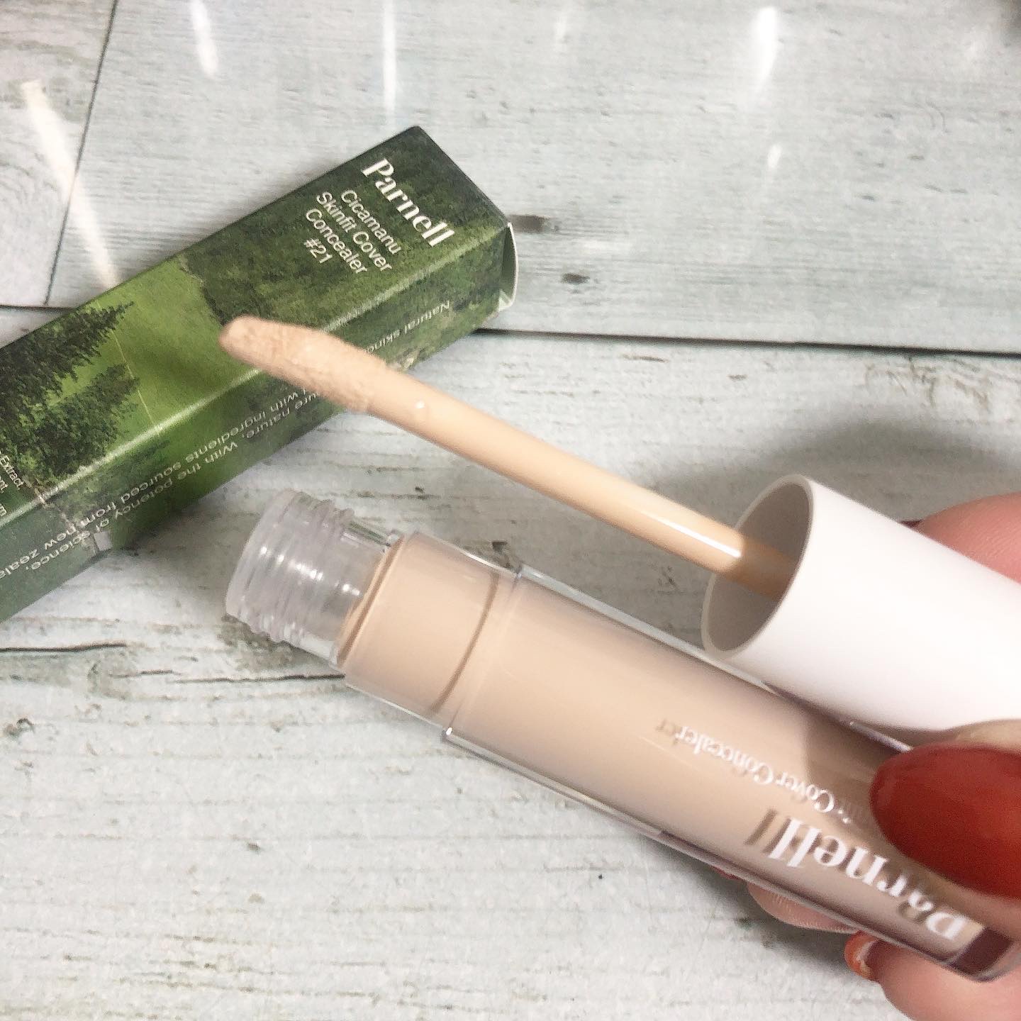 parnell シカマヌ　スキン　フィット　カバー　コンシーラーのクチコミ「本日の#コスメ紹介

#parnell 
#パネル
#パネルシカマヌスキンフィットカバーコンシ.....」（3枚目）