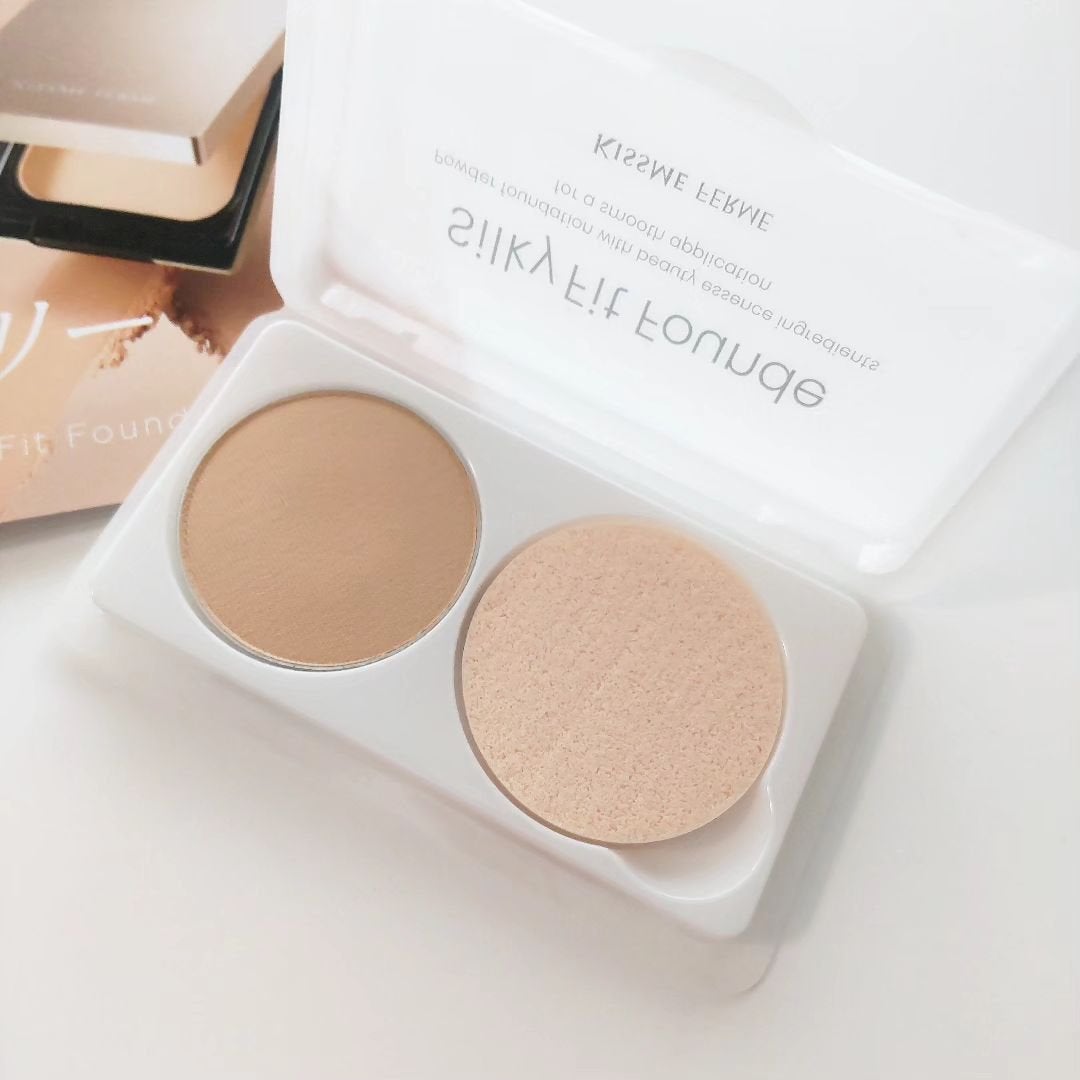 キスミー フェルム シルキーフィットファンデ/キスミー フェルム/パウダーファンデーションを使ったクチコミ(3枚目)