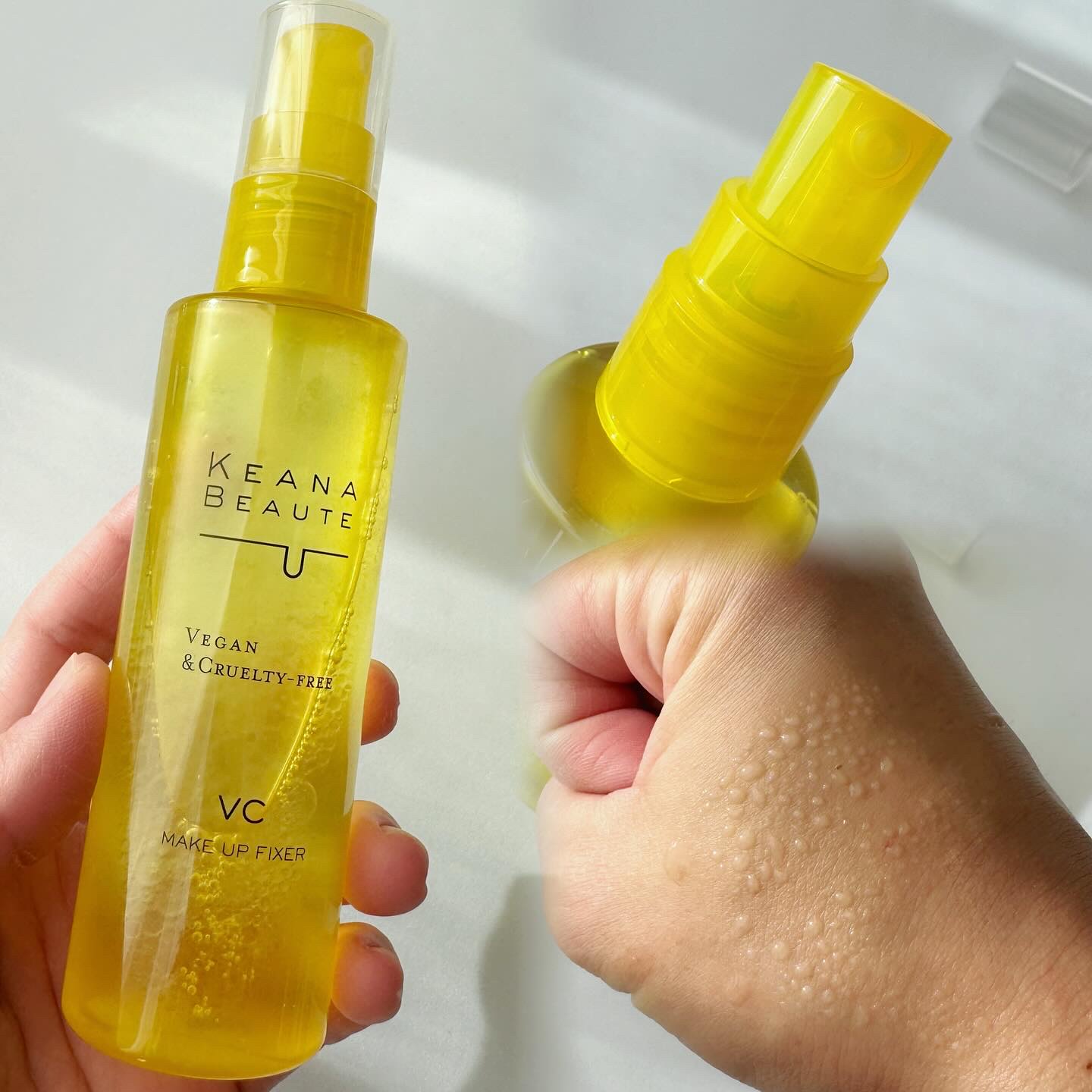 毛穴肌メイクアップフィクサー/ケアナボーテ/フィックスミストを使ったクチコミ（3枚目）