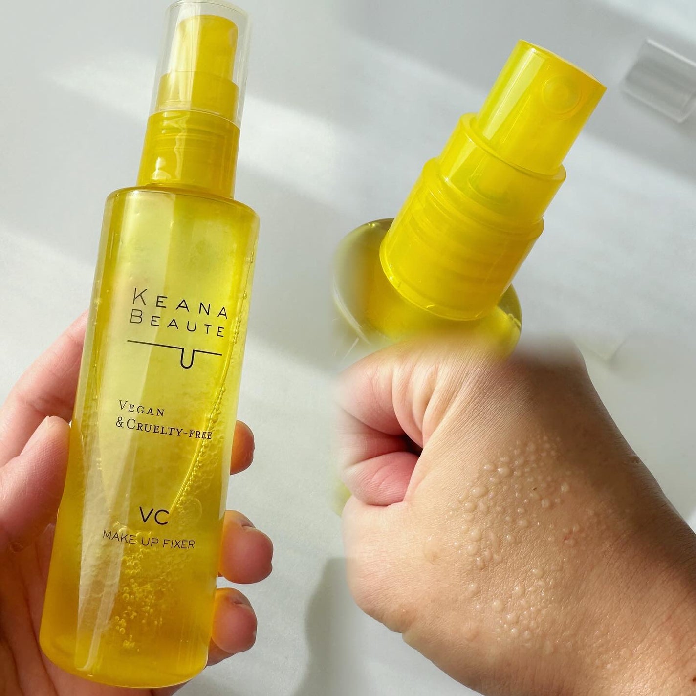 毛穴肌メイクアップフィクサー/ケアナボーテ/フィックスミストを使ったクチコミ(3枚目)