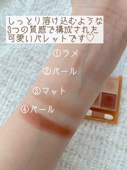 ベージュトーンアイシャドウ/CEZANNE/アイシャドウパレットを使ったクチコミ(3枚目)