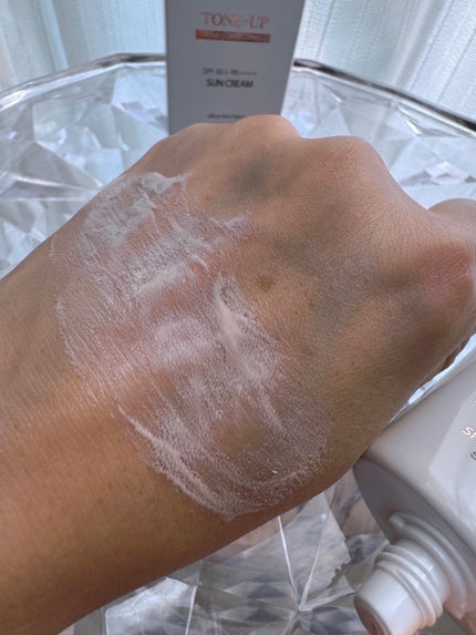 ウォータフルトーンアップサンクリーム/ダルバ/日焼け止めクリームを使ったクチコミ(4枚目)